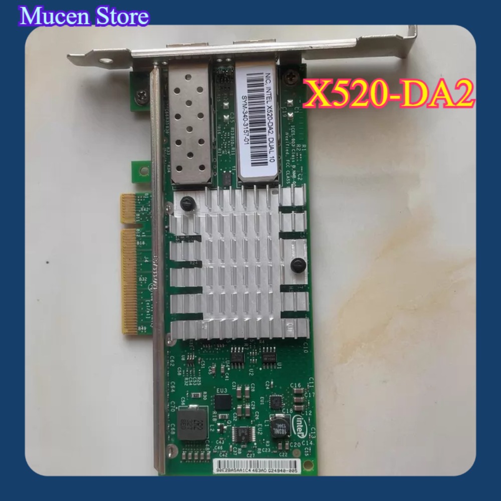 10Gb Sfp+ Pcie Network Card Dual Port - X520-DA2 10Gb SFP+ Kartu Jaringan PCI-E