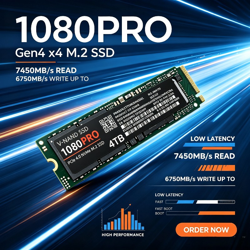 M.2 Nvme 4Tb Pcie 4.0 Ssd - Original 1080Pro 512GB-4TB PCIe NVMe 4.0