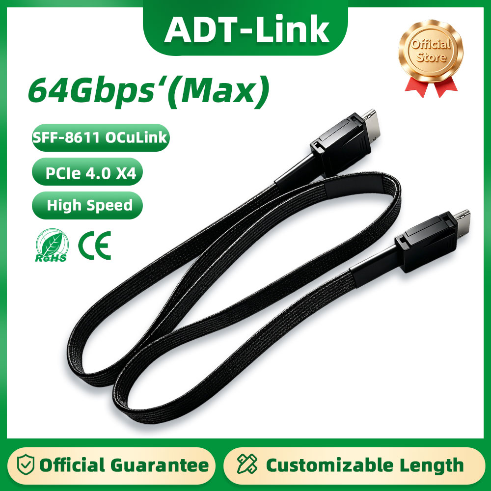 Kabel Ekstensi ADT-Link 64Gb M - External Gpu Dock Pcie 4.0 Oculink ulasan dan harga