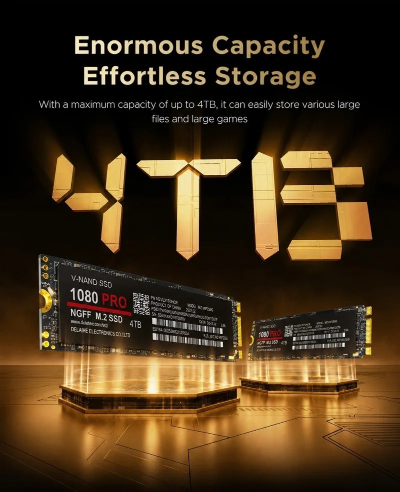 100% original 1080PRO dengan P - M.2 Nvme 4Tb Pcie 4.0 Ssd ulasan dan harga
