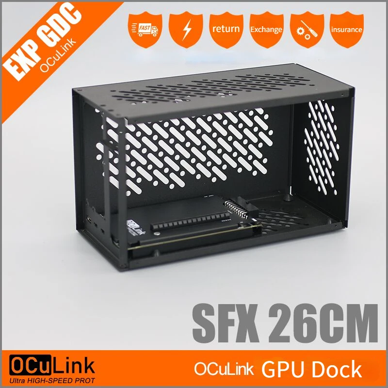 Casing aluminium OCuP4v2 OCuLi - External Gpu Dock Pcie 4.0 Oculink ulasan dan harga