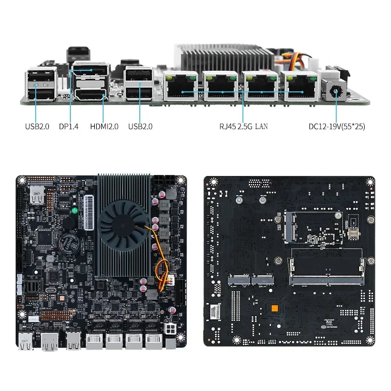 Motherboard N100 Nas 2xm.2 Nvm - Nas Motherboard N100 6 Sata ulasan dan harga