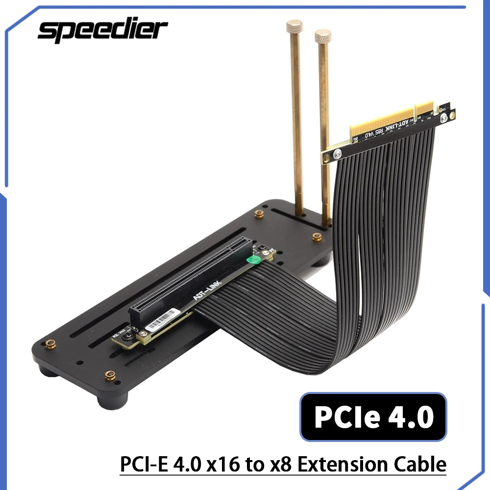 Riser PCI Express 4.0 X8 Ke X1 - Pcie 4.0 X16 Riser Cable 90 Degree ulasan dan harga