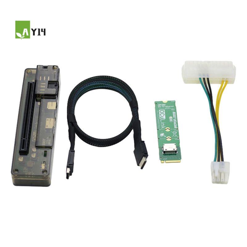 AY14 -M.2 MKEY Ke Adaptor OCUL - External Gpu Dock Pcie 4.0 Oculink ulasan dan harga