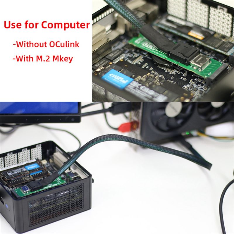 AY14 -M.2 MKEY Ke Adaptor OCUL - External Gpu Dock Pcie 4.0 Oculink ulasan dan harga