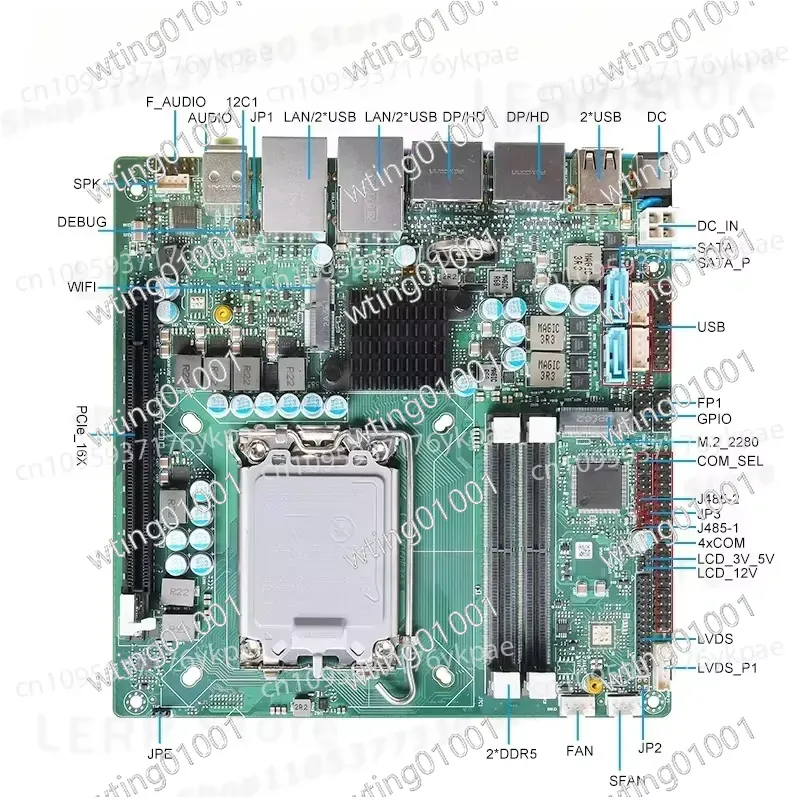 untuk Motherboard Mini ITX Gen - Lga 1700 Ddr5 Itx Motherboard ulasan dan harga